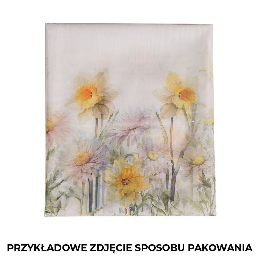 WIOSENNA POLANA Zazdrostka woalowa, WOAL, szerokość 100 x wysokość 40cm, kolor żółty