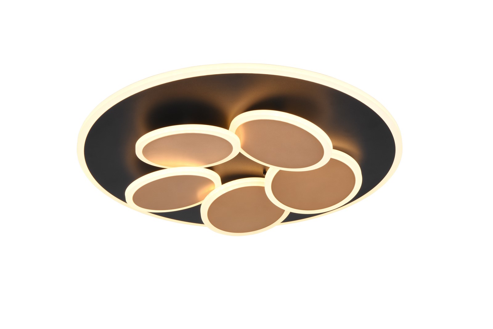 Mandala lampa sufitowa LED czarna 653210680 Trio