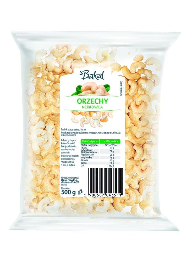 Bakal Orzechy Nerkowca 500G