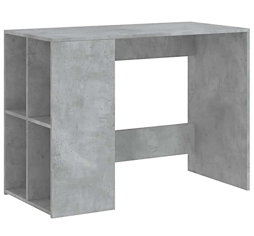 Elior Szare biurko z regałem w kolorze beton H3-G07
