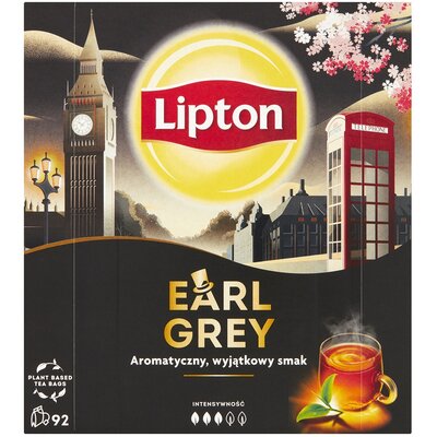 Lipton Earl Grey Herbata czarna 138g 92 torebek