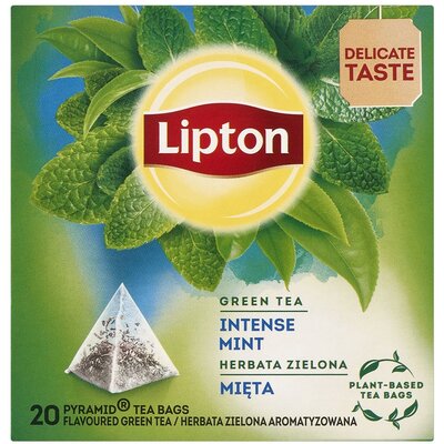 Lipton Green Tea Mint Herbata zielona 32,5 g (25 torebek)