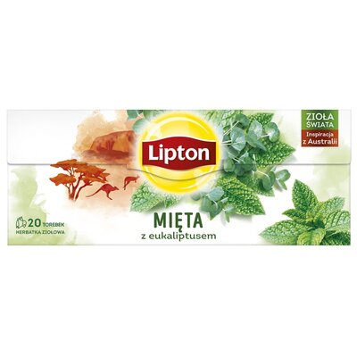 Lipton LIPTON_Herbata ziołowa Mięta z Eukaliptusem 20 torebek 26g 8717163856765