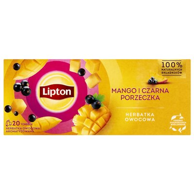 Lipton Herbata owocowa Mango i Czarna Porzeczka 20 torebek