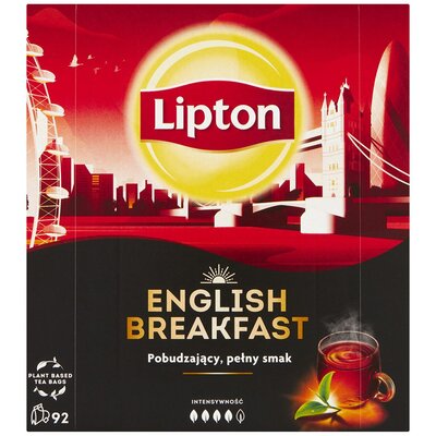 Lipton English Breakfast Herbata czarna 184g 92 torebek