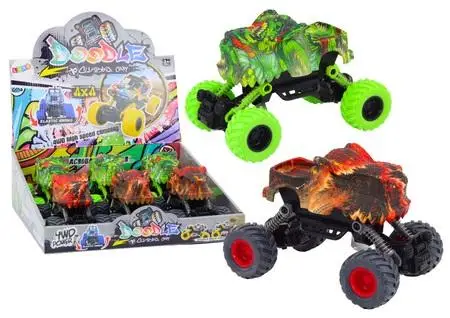 Auto terenowe dinozaur napęd frykcyjny MIX - Leantoys