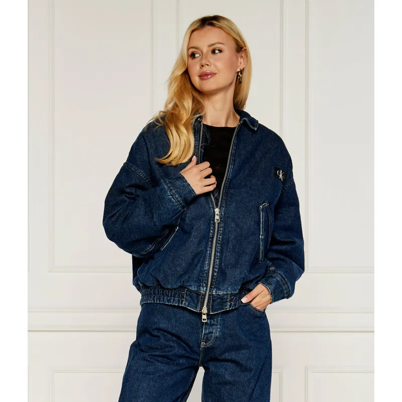 CALVIN KLEIN JEANS Jeansowa kurtka bomber