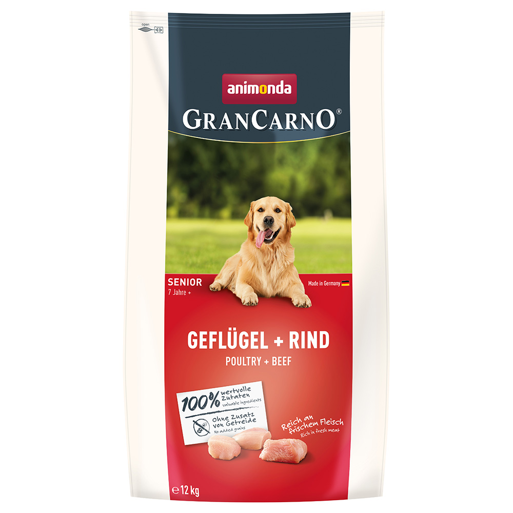 animonda GranCarno Senior, drób i wołowina - 12 kg