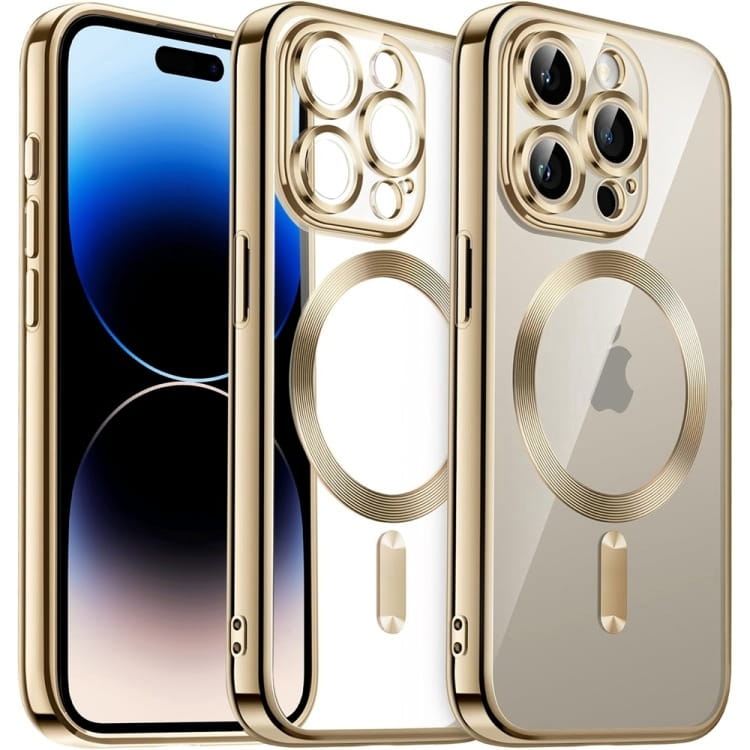 Etui Electro MagSafe do Apple iPhone 15 Pro - Złoty