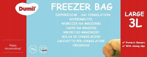 WORECZKI TOREBKI NA MROŻONKI ŻYWNOŚCI 3L 75 SZT