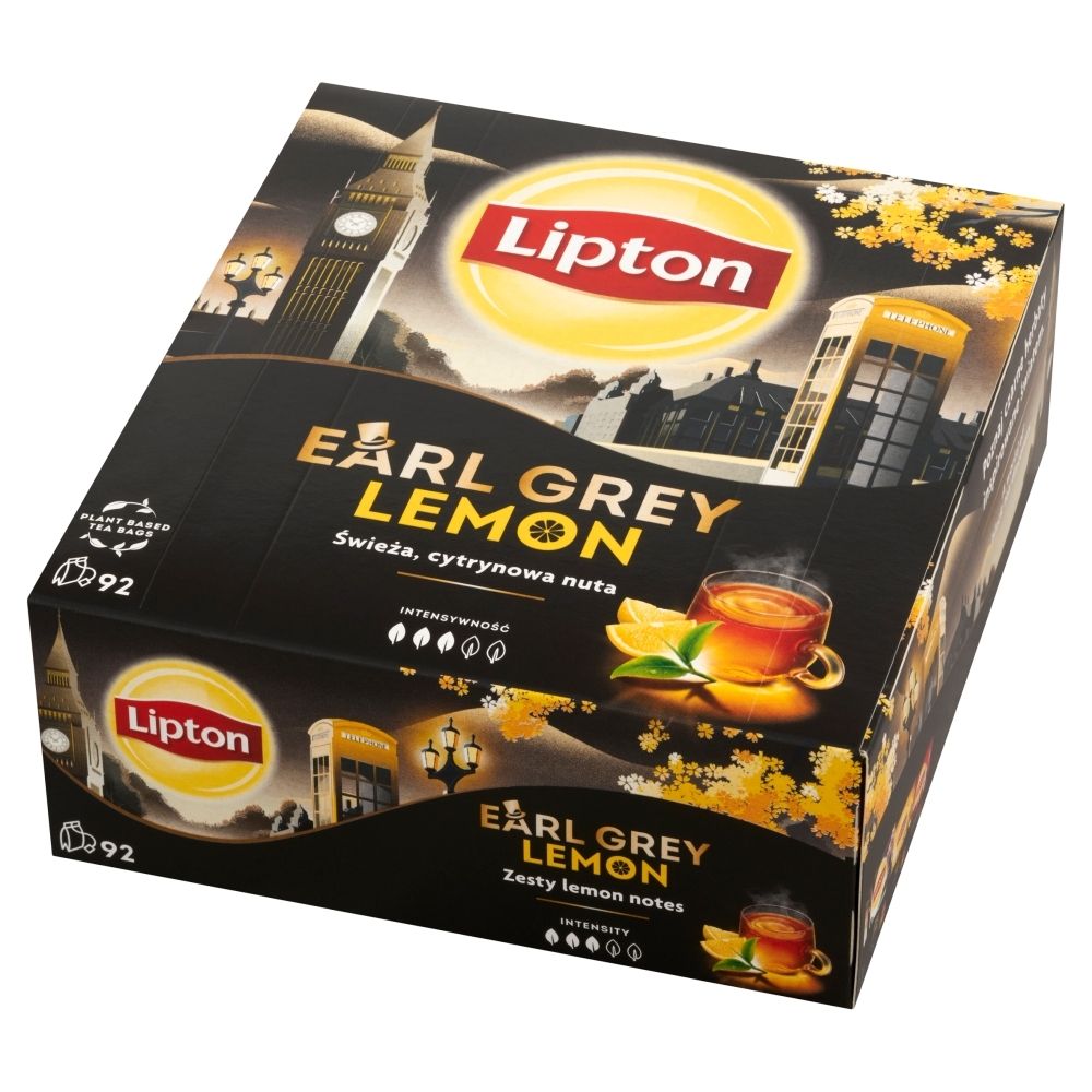 Herbata LIPTON Earl Grey Lemon (92 sztuki)