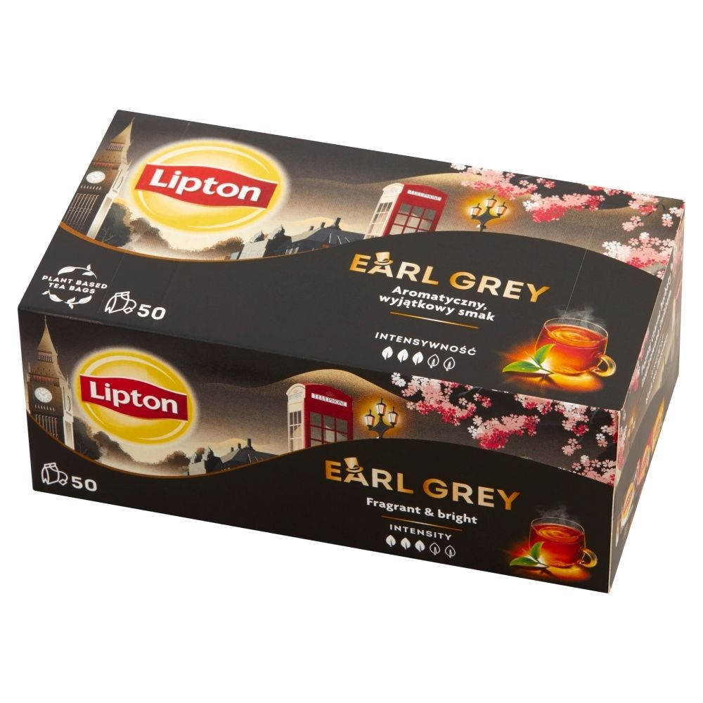 Herbata LIPTON Earl Grey Czarna (50 sztuk)