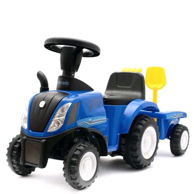 ND33_CPOJ-065 45784/658T JEŻDZIK TRAKTOR Z PRZYCZEPĄ NIEBIESKI