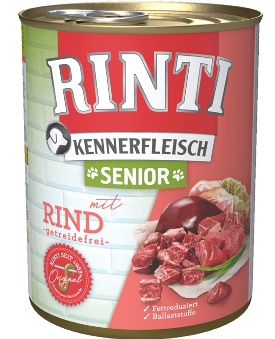 RINTI Kennerfleish Senior Beef 800 g z wołowiną dla starszych psów