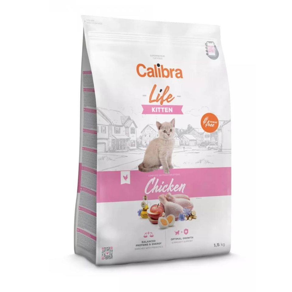 CALIBRA Cat Life Kitten Chicken 1,5 kg z kurczakiem dla kociąt