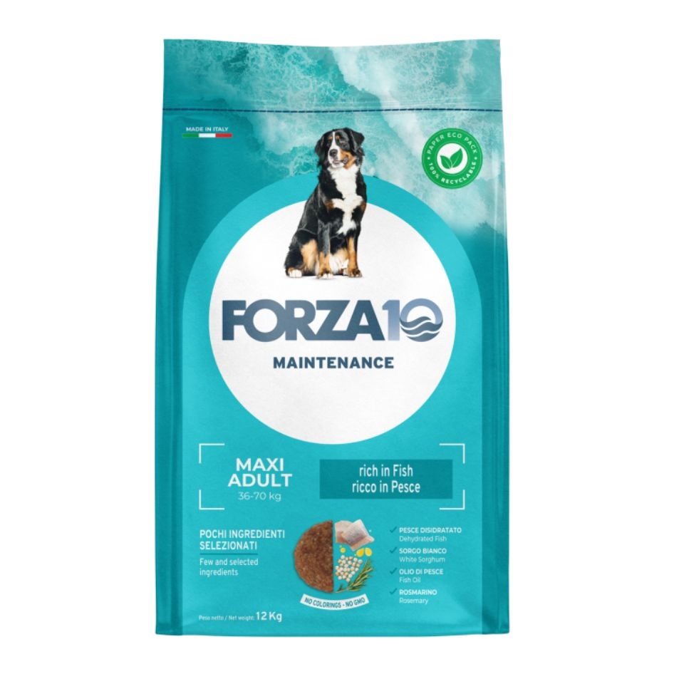 FORZA10 Maintenance Adult Maxi Fish z rybą dla psów dużych ras 12 kg