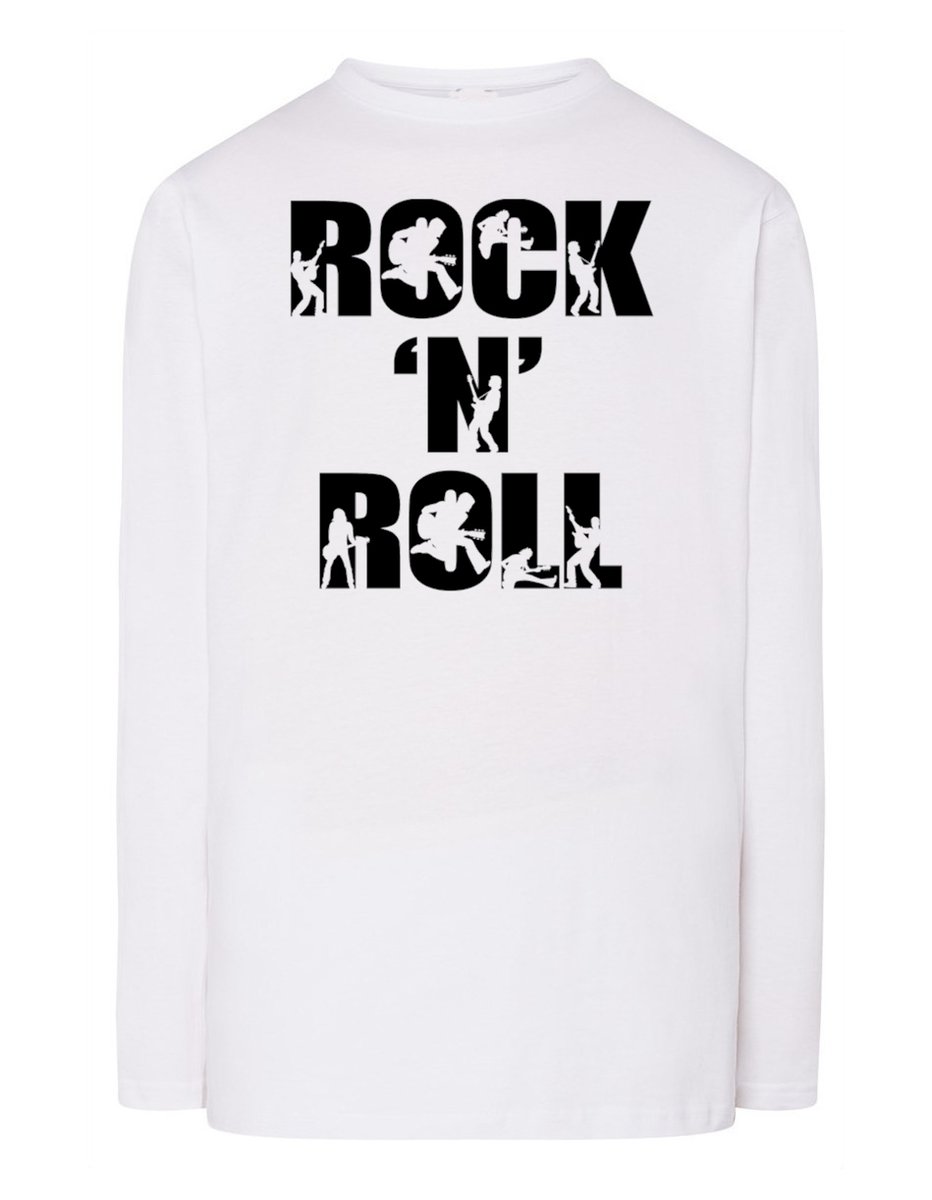 Longsleeve męski nadruk napis ROCK'n ROLL r.M