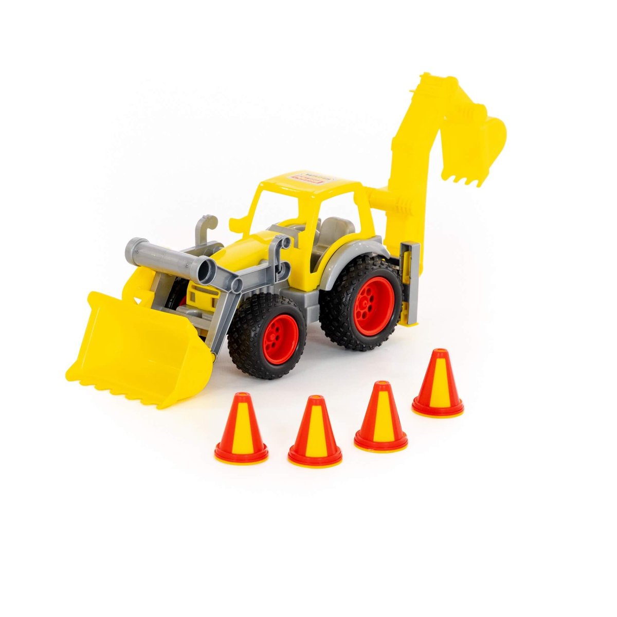 WADER Traktor koparka koparko ładowarka z łyżką pachołki