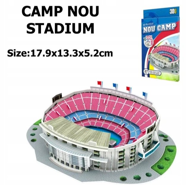 Stadion Camp Nou puzzle 3D Fc Barcelona prezent