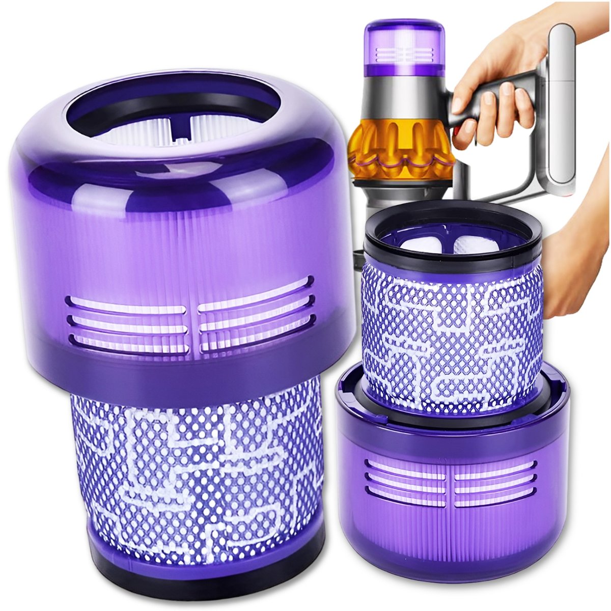 Filtr HEPA powietrza do odkurzacza DYSON V15 uniwersalny wkład zamiennik