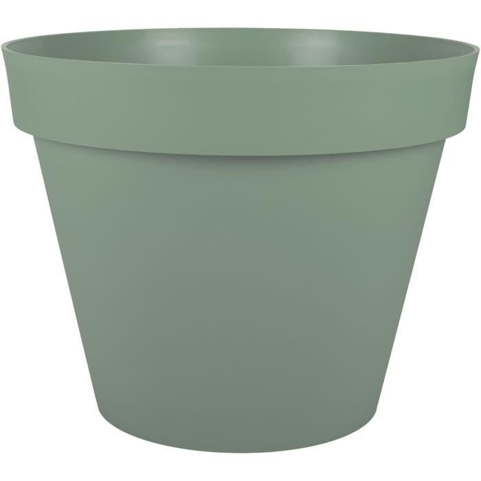 EDA PLASTIQUE - Toskania okrągła doniczka - Ø 60 x H47 cm - 76 L - Laurel green