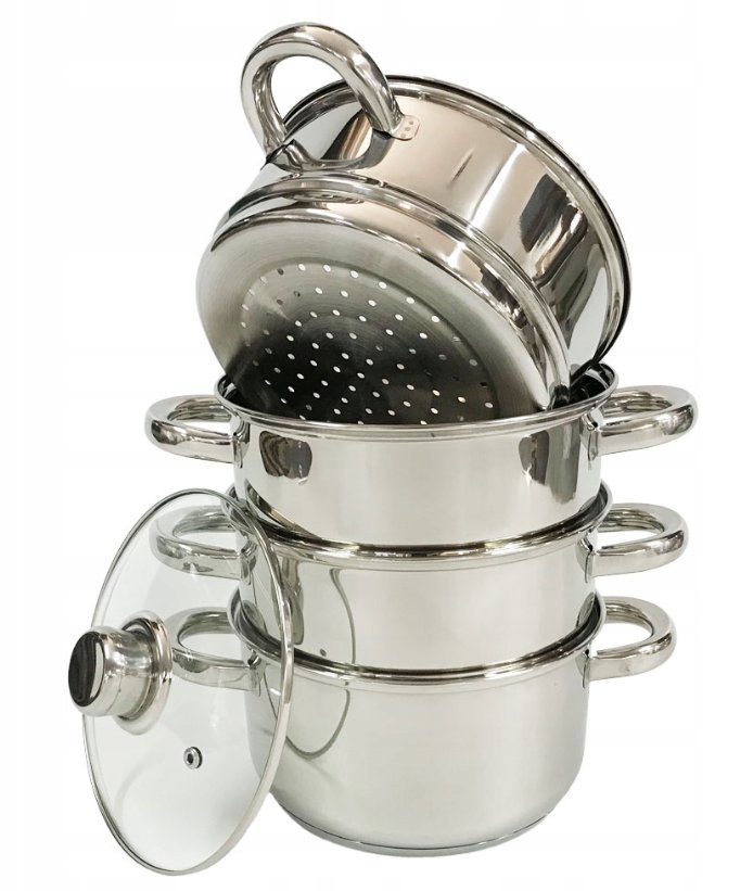 GARNEK DO GOTOWANIA NA PARZE 24CM PAROWAR 3 SITA SITO INDUKCJA GAZ