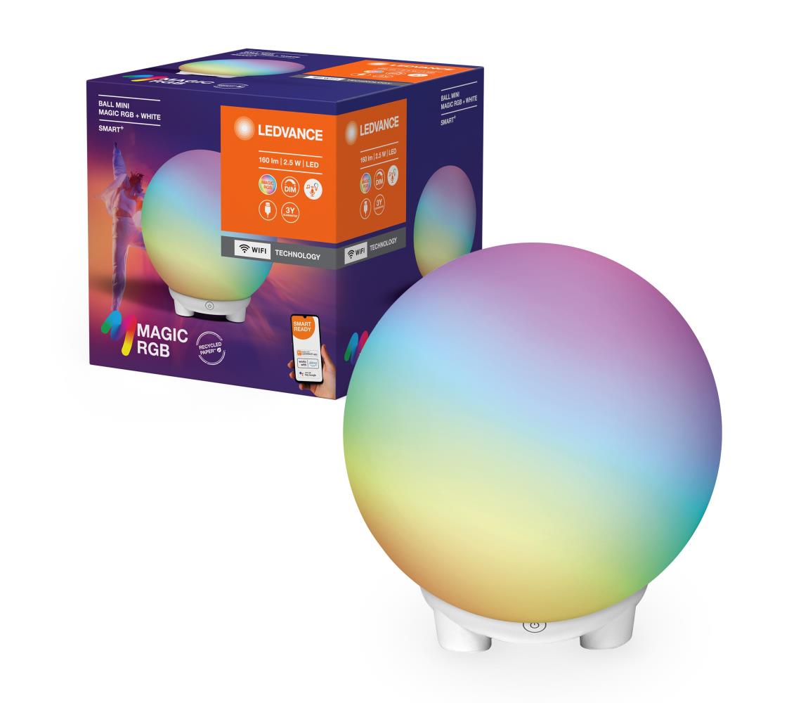 Ledvance - LED RGBW Ściemnialna lampa stołowa SMART+ MAGIC LED/2,5W/5V Wi-Fi