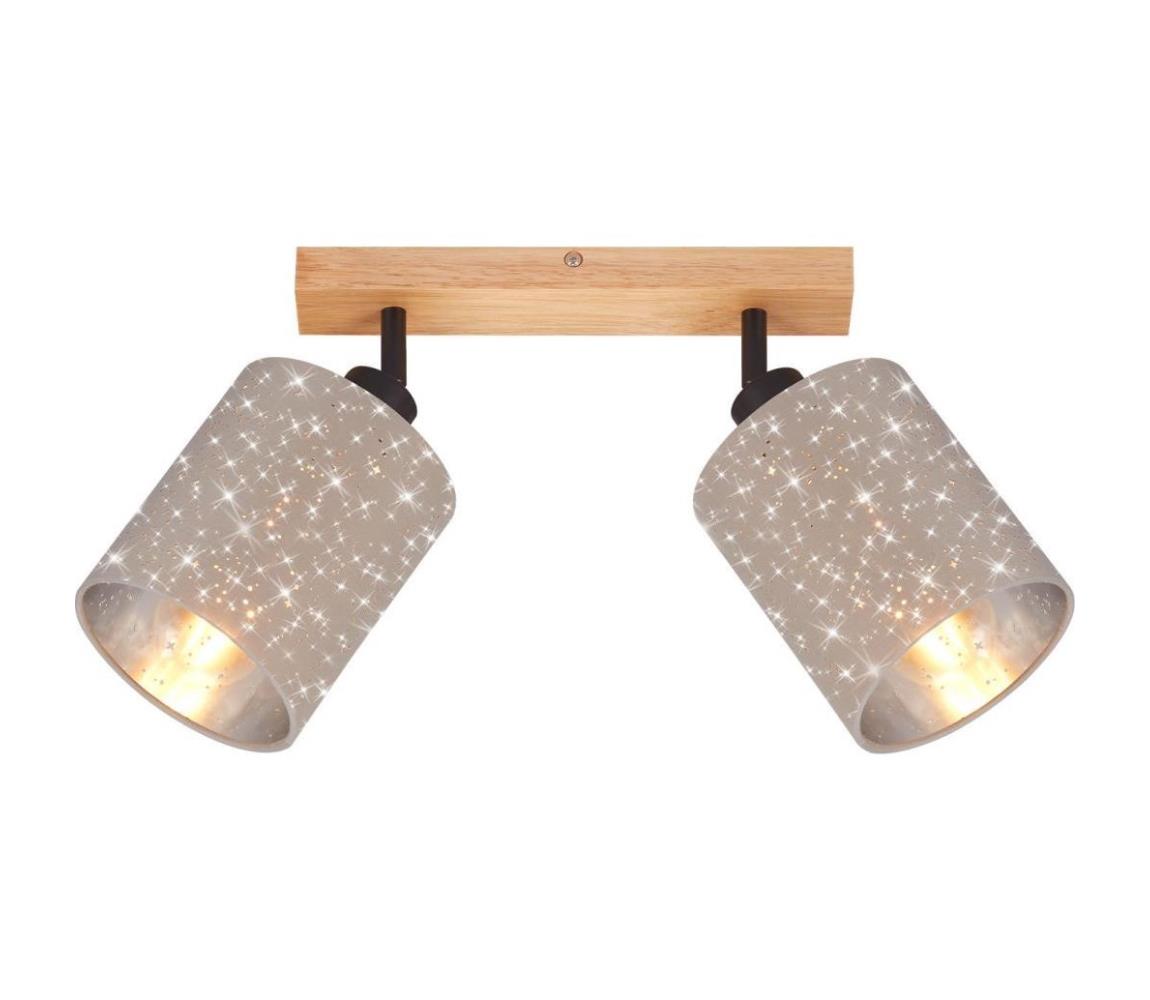 Briloner 2078-021 - Oświetlenie punktowe SPOTLIGHT 2xE27/25W/230V beżowe