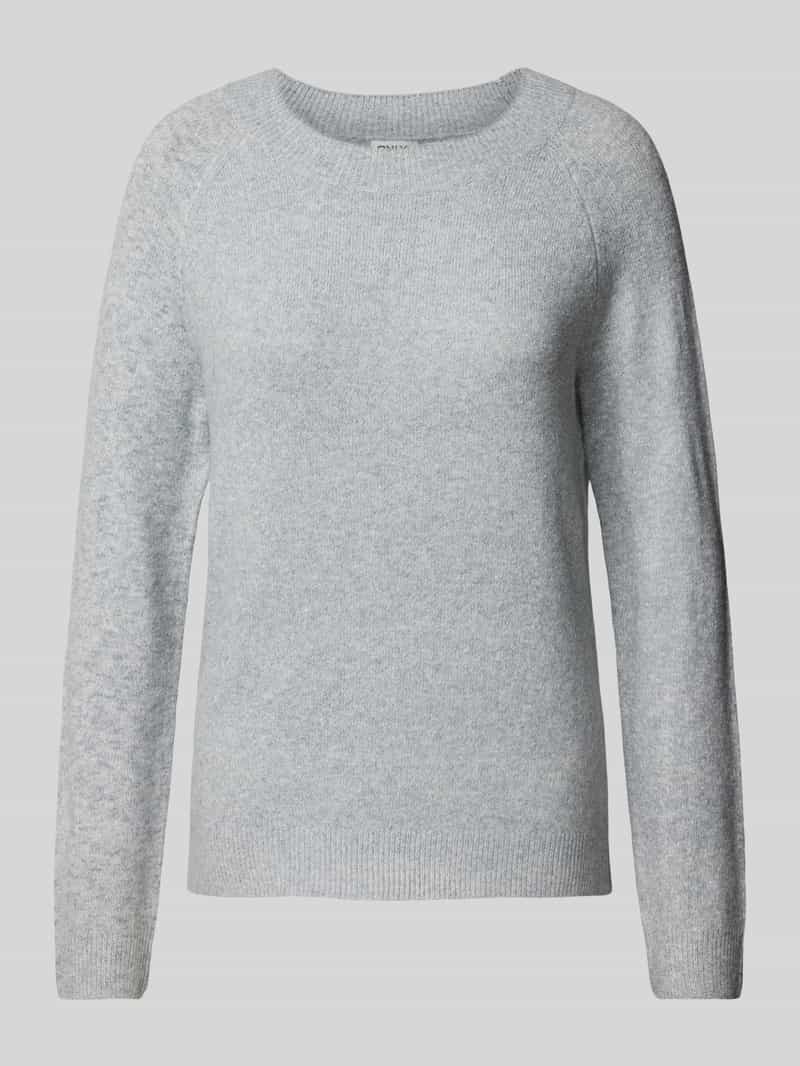Sweter z dzianiny z okrągłym dekoltem model ‘RICA’