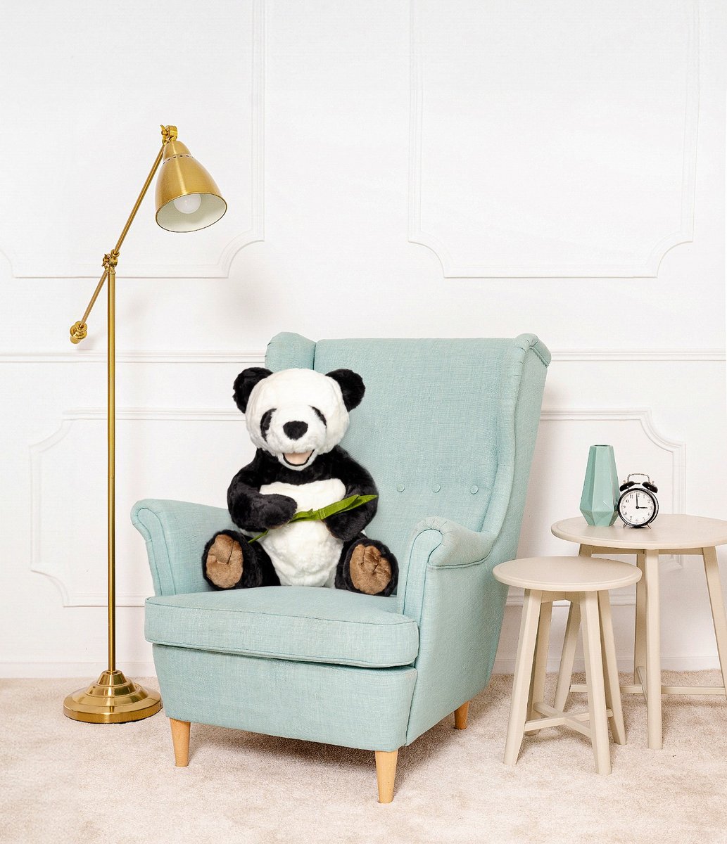 DUŻY WIELKI MIŚ PLUSZOWY GIGANT PANDA LISBONA PLUSZAK 70CM