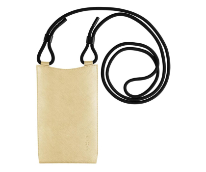 FIXED Etui na ramię Verona do smartfonów max 7'' jasnożółta