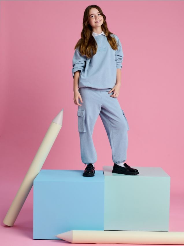 Sinsay - Bluza - niebieski