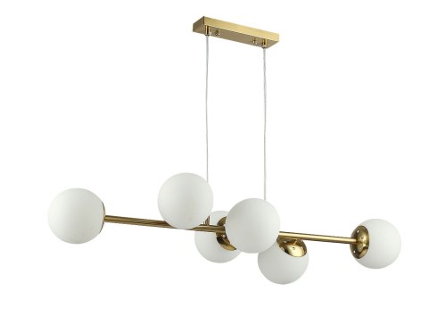 Bali lampa wisząca 6xE27 złota