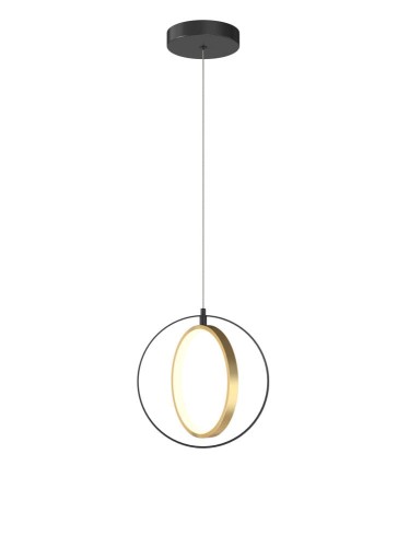 Valla lampa wisząca 1xLED/10,5W czarna/złota 6134-0110