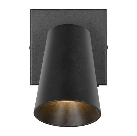 Kinkiet ścienny Sharp 817170132 Trio tuba regulowana z włącznikiem czarna