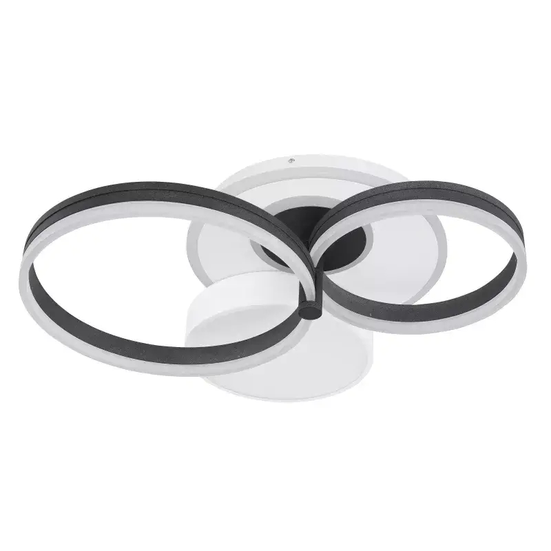 Sufitowa lampa do salonu JACK 48448-48SH Globo LED 48W 2700-6500K czarny biały