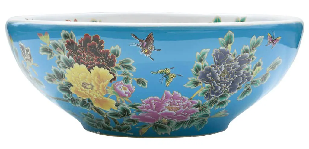 Elior Ceramiczna umywalka nablatowa ze zdobieniami T7-T58