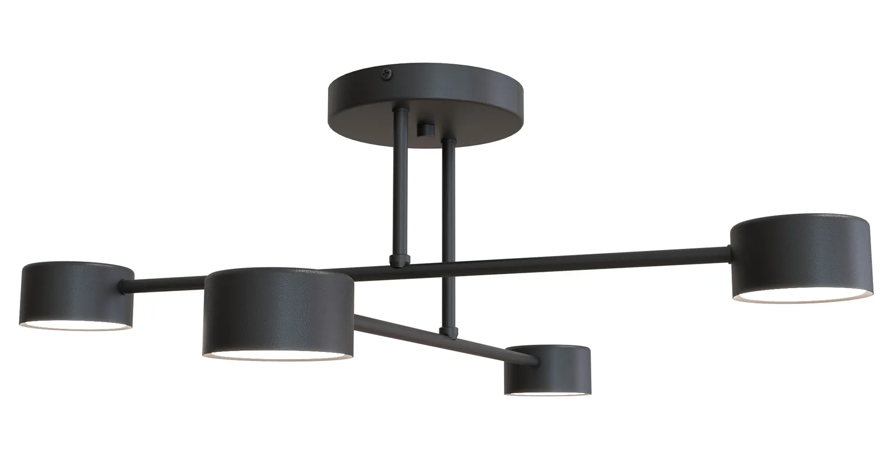 Czarna loftowa lampa sufitowa - 3X D134 P8-W22