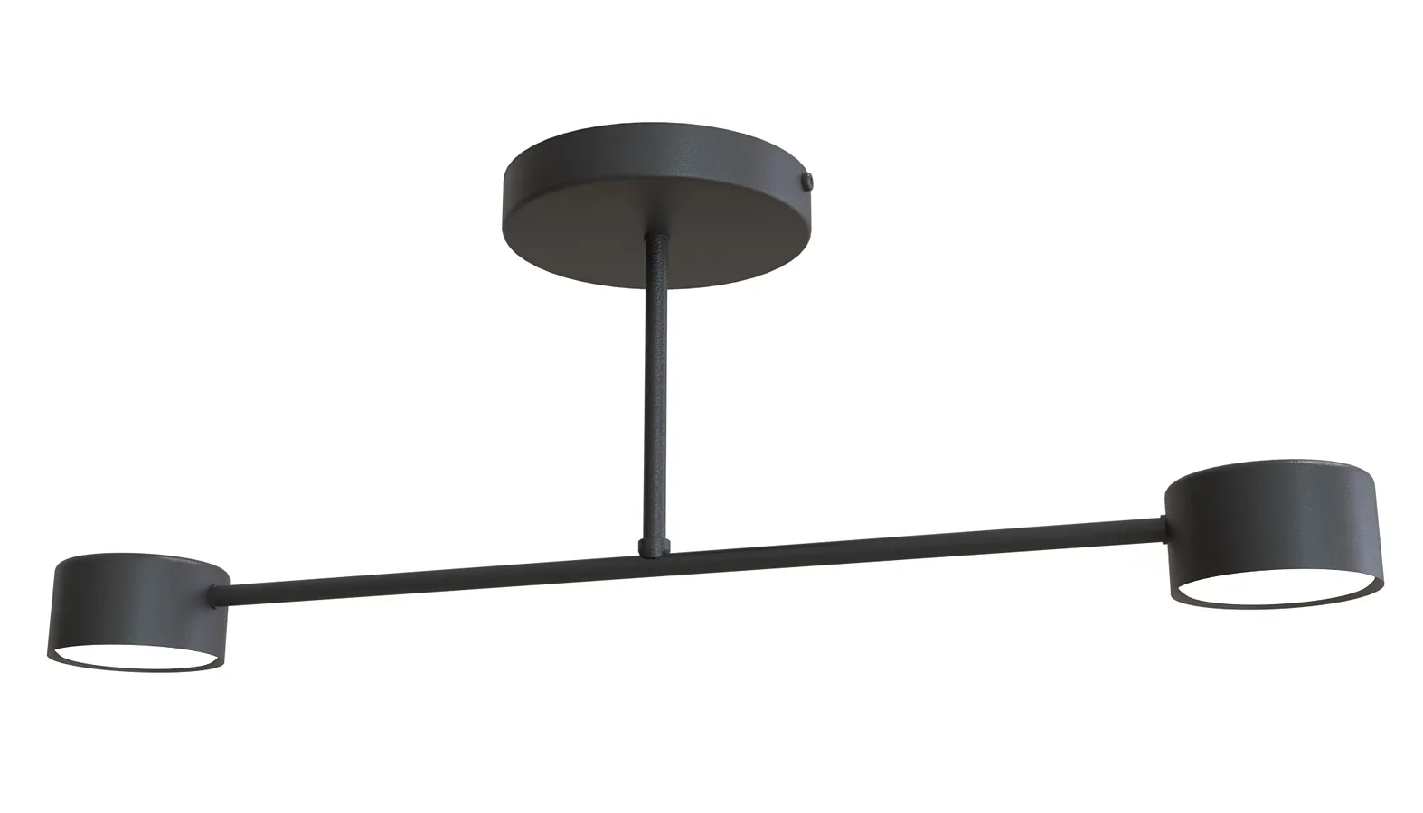 Czarna industrialna lampa sufitowa - 3X D133 C0-T51