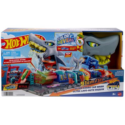 Tor Hot Wheels Ultra Myjnia Rekina Color Reveal HTN82
