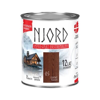 Njord Impregnat ekstremalny surowy mahoń 0,75 l