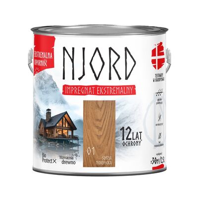 Impregnat ekstremalny sosna nordycka 2,5 l Njord