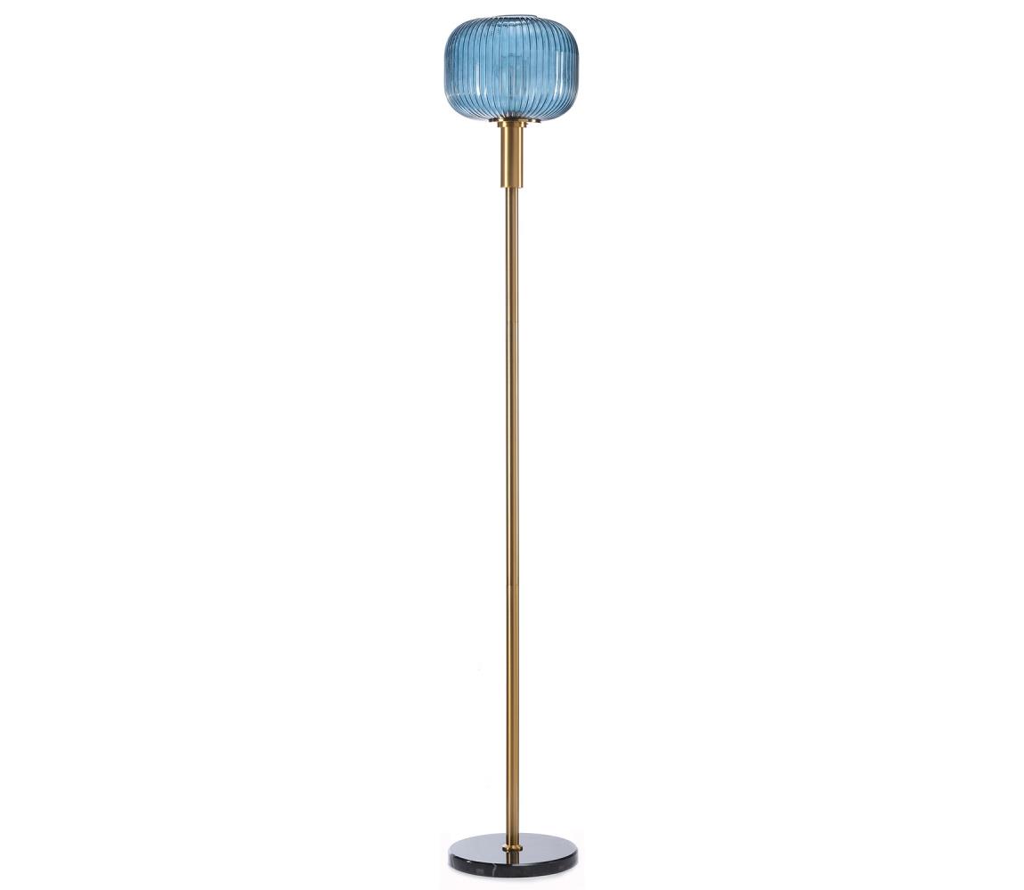ONLI - Lampa podłogowa DOROTY 1xE27/22W/230V niebieskia/złota