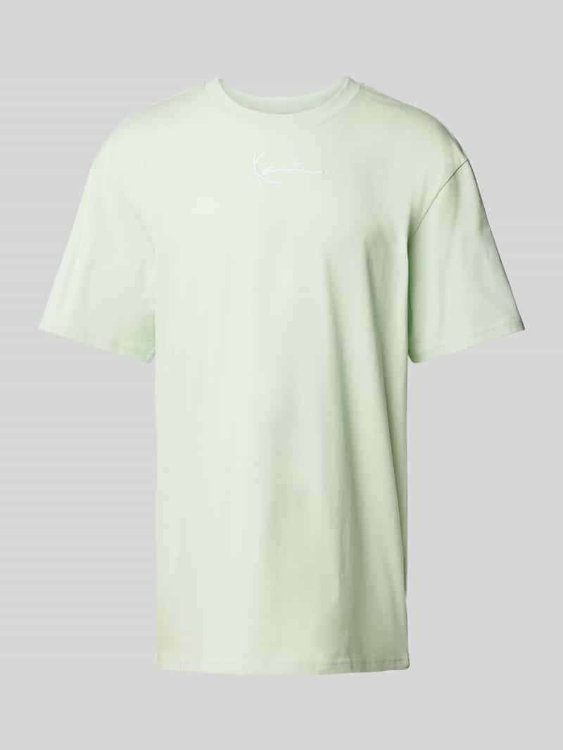 T-shirt z wyhaftowanym logo