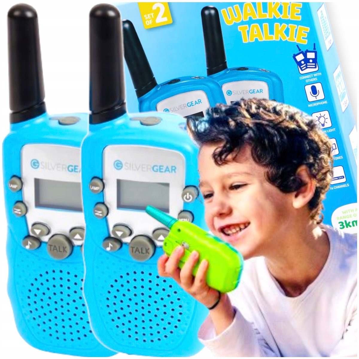 Walkie Talkie Elektroniczne Dla Dzieci 2 Szt Łoki Toki Krótkofalówki Zestaw
