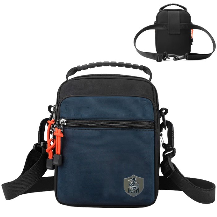 Torba Męska Nerka Saszetka Sportowa Biodrowa Na Ramię Biodra Niebieska