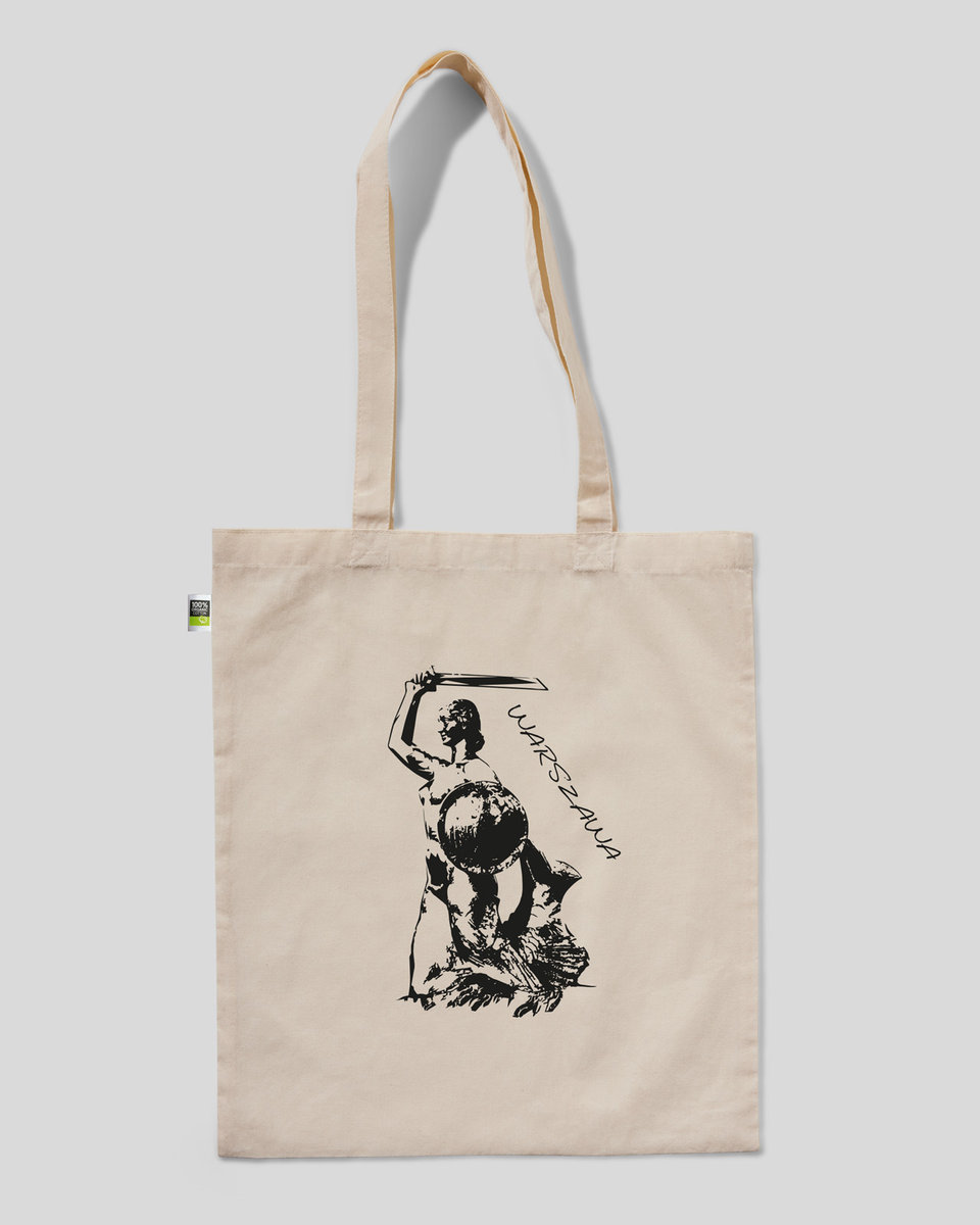 Torba bawełniana na zakupy WARSZAWA SYRENKA