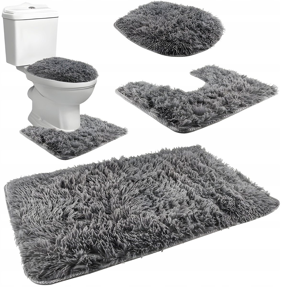 DYWANIK ŁAZIENKOWY ZESTAW 3W1 SZYBKOSCHNĄCY DO ŁAZIENKI ANTYPOŚLIZGOWY