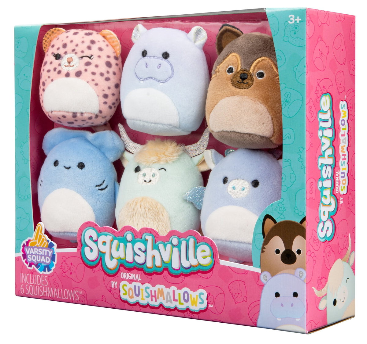 Squishmallows Squishville Mini Plush Varsity Squad 6-Pack