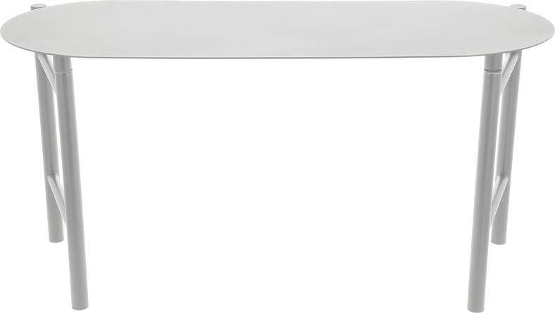 Ławka ogrodowa Disc jasnoszara składana